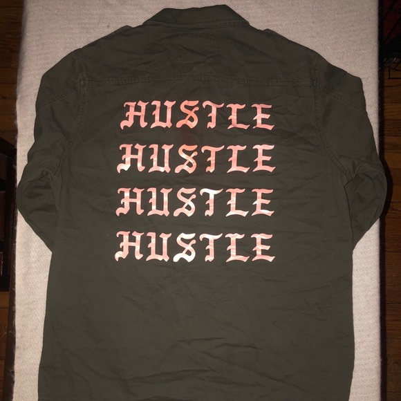 “Hustle” button down - Picture 2 of 6